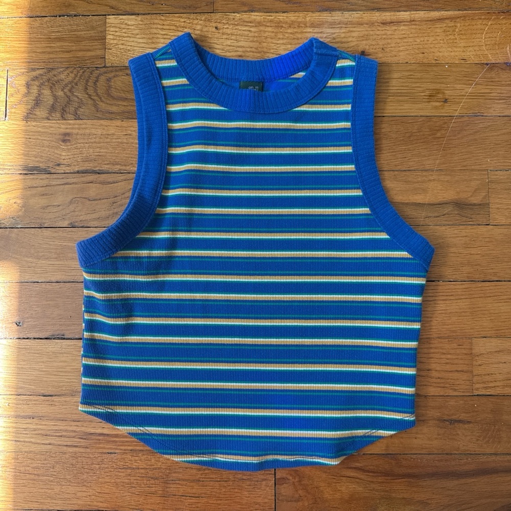 Wild Fable Cropped Striped Tank Top